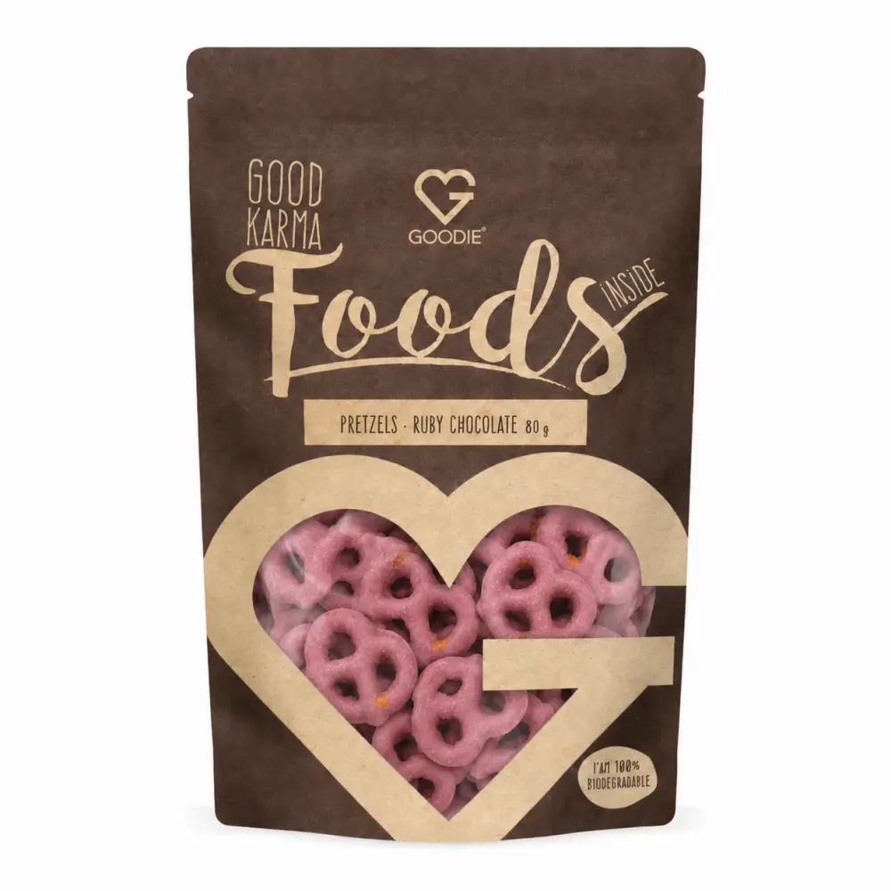 GOODIE Preclíky v ruby čokoládě (80g)