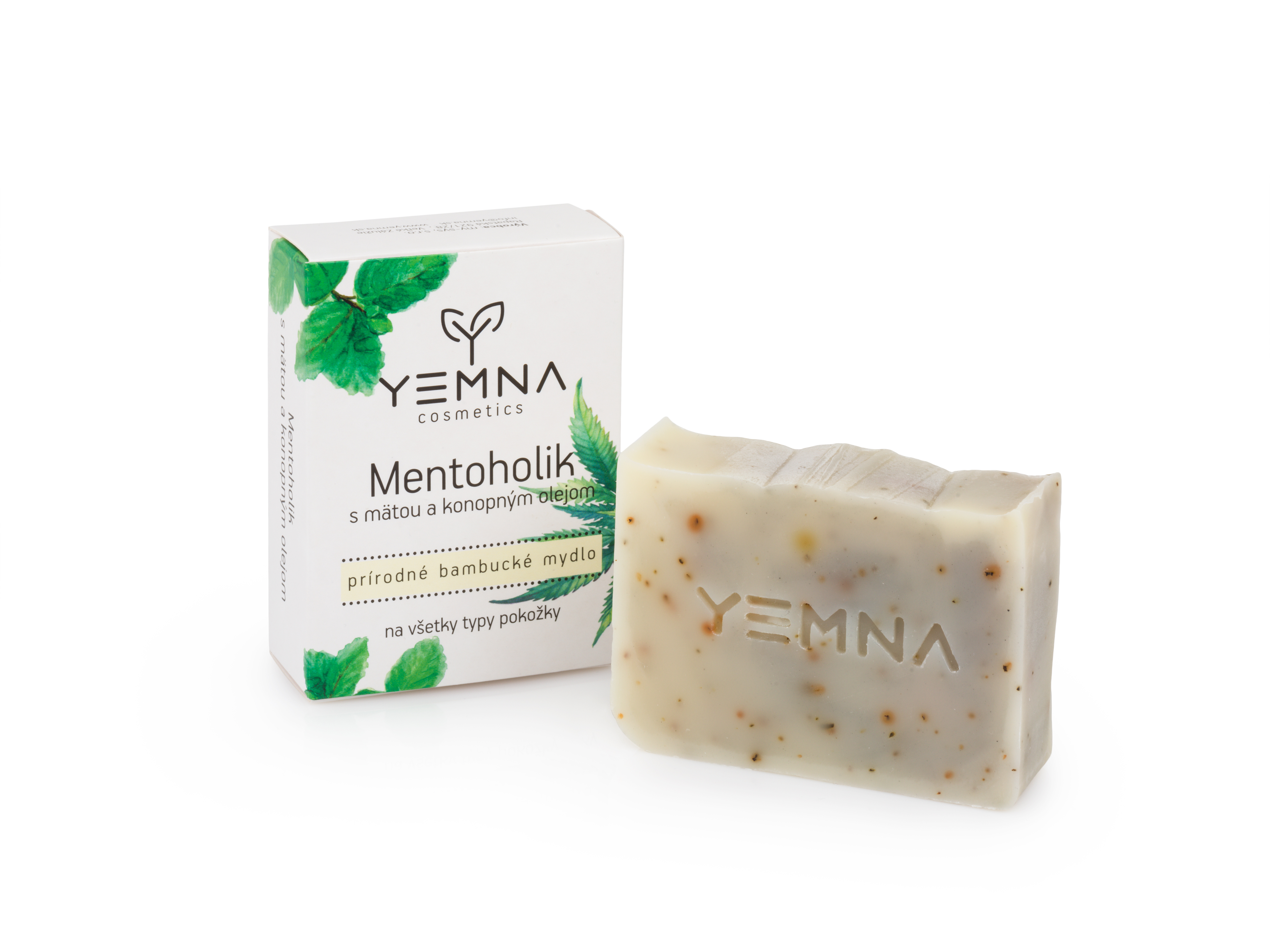 YEMNA Mentoholik - mýdlo s mátou a konopným olejem (100g)
