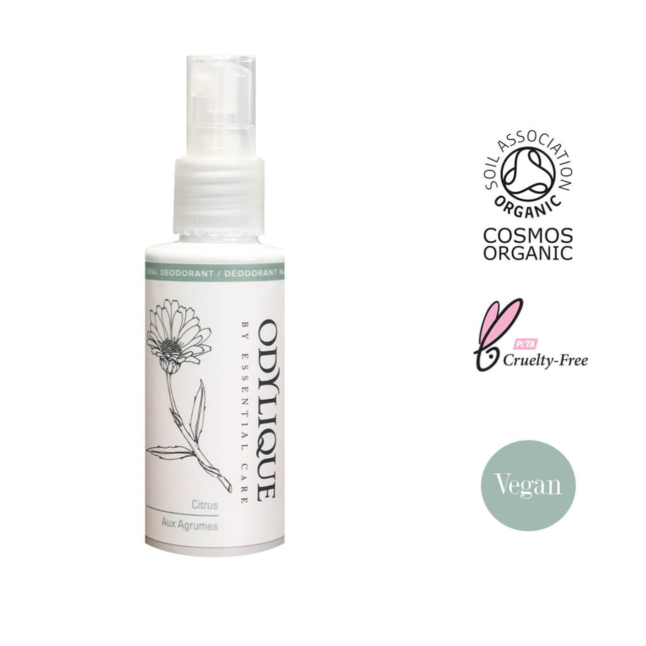 ODYLIQUE Přírodní deodorant ve spreji Citron (70ml)