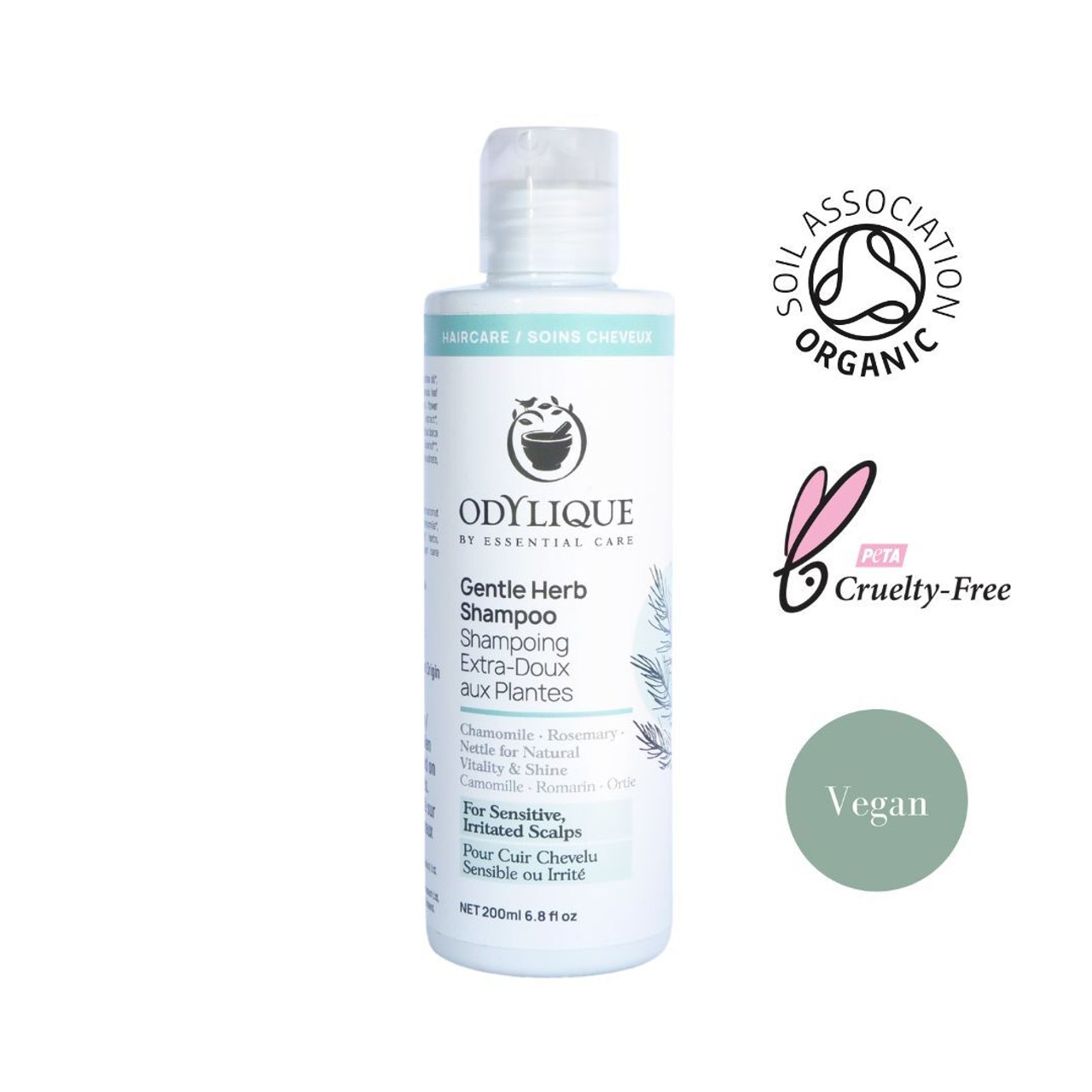 ODYLIQUE Jemný šampon s heřmánkem, přesličkou a kopřivou GENTLE HERB