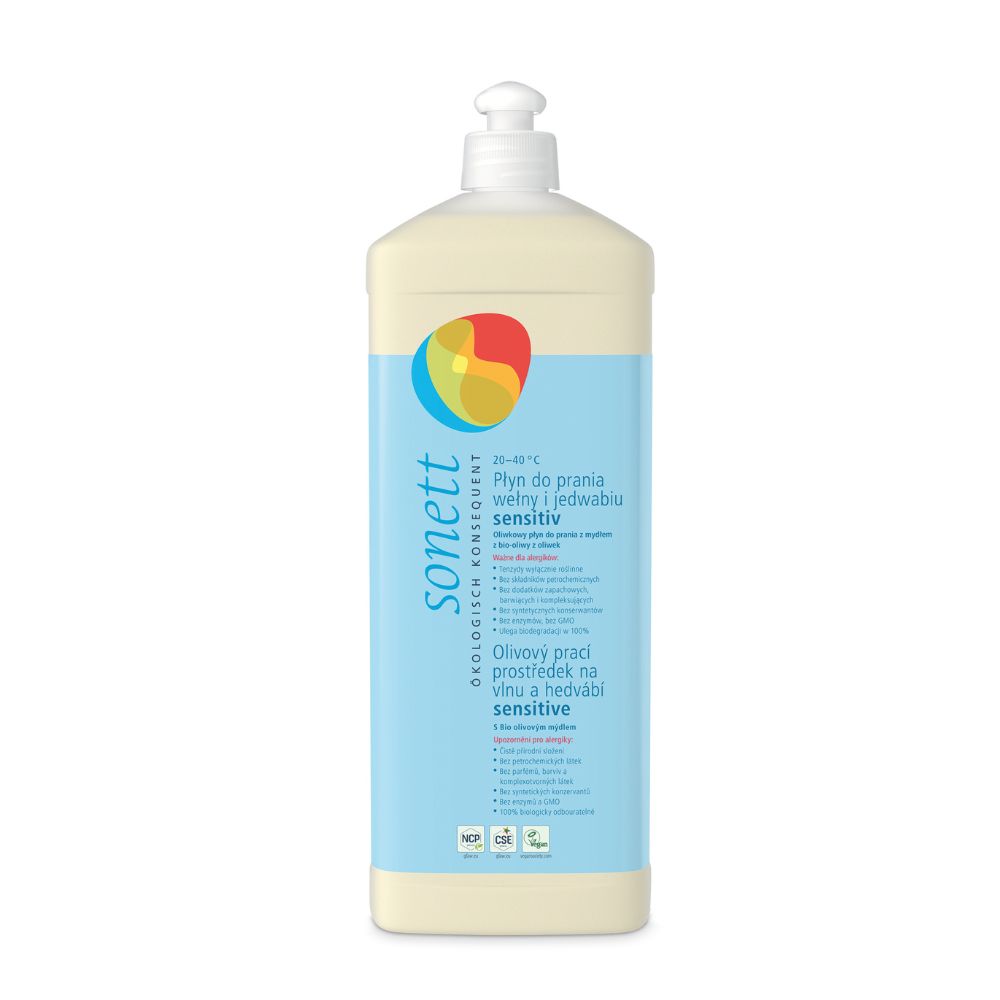 SONETT Olivový prací gel na vlnu a hedvábí - SENSITIVE (1l)
