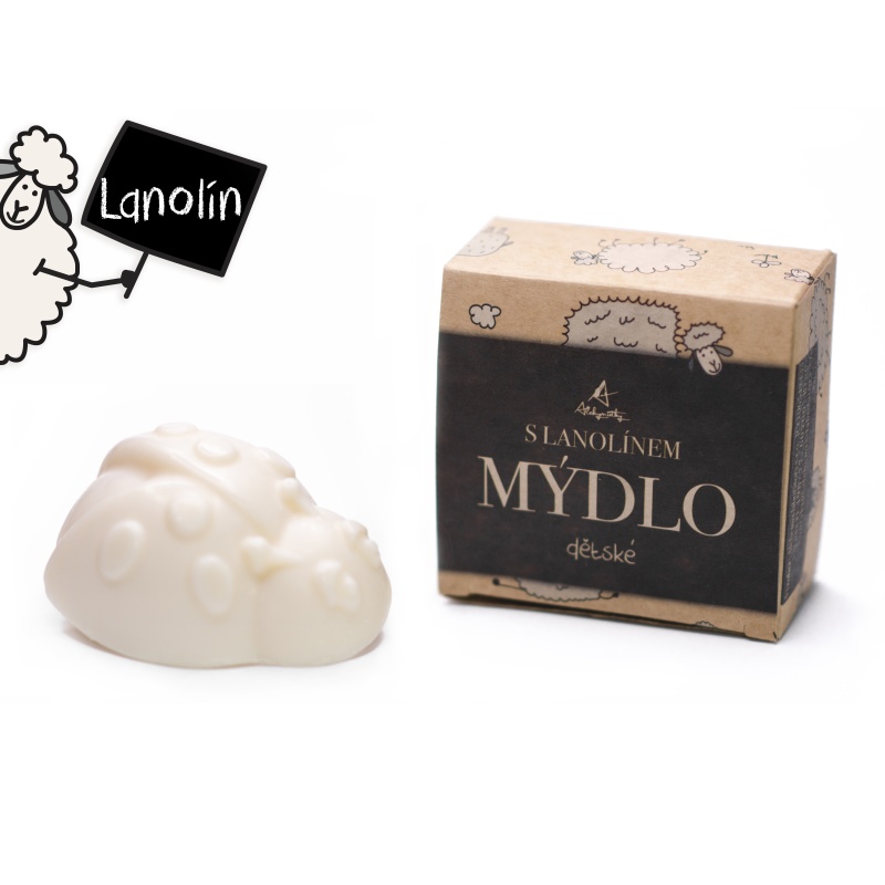 ALCHYMISTKY Dětské mýdlo s lanolinem - beruška (55g)