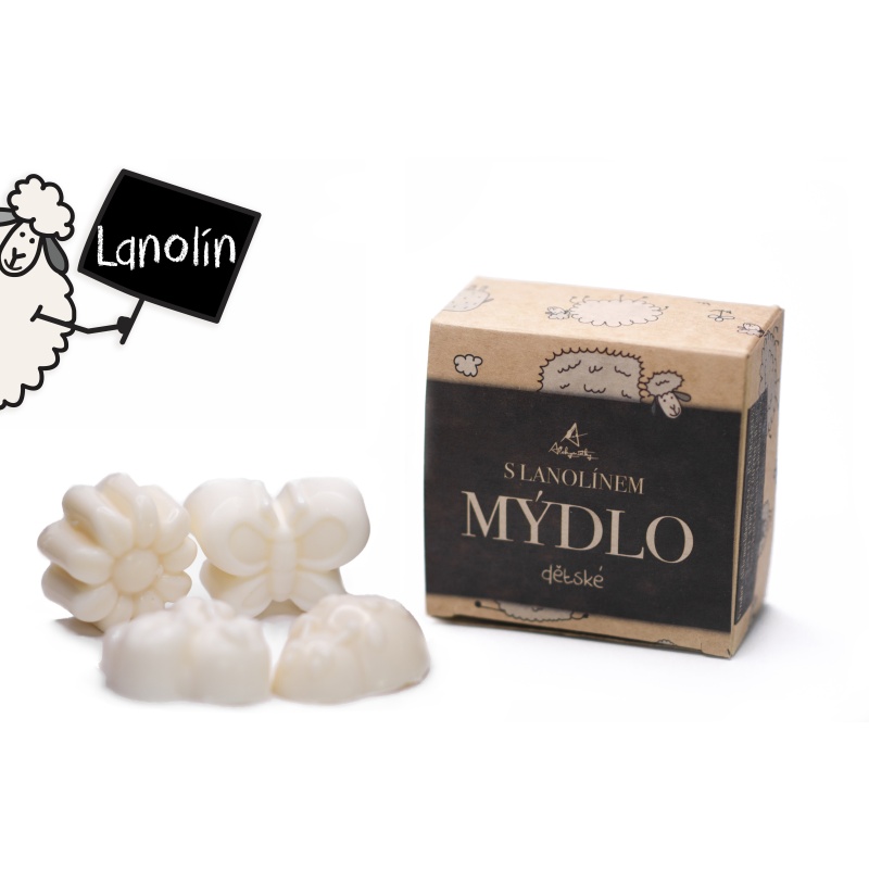 ALCHYMISTKY Dětské mýdlo s lanolinem - mini (70g)
