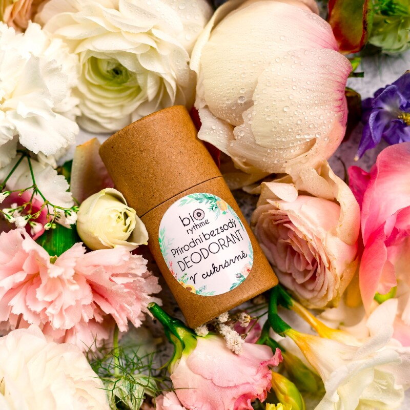 BIORYTHME 100% přírodní BEZSODÝ deodorant V cukrárně - papírový obal (35g)