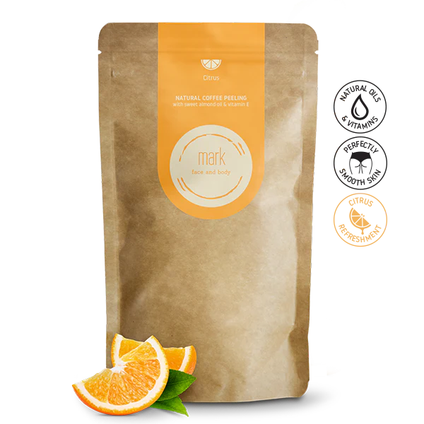 MARK coffee scrub Citrus - pro smíšenou a mastnou pokožku