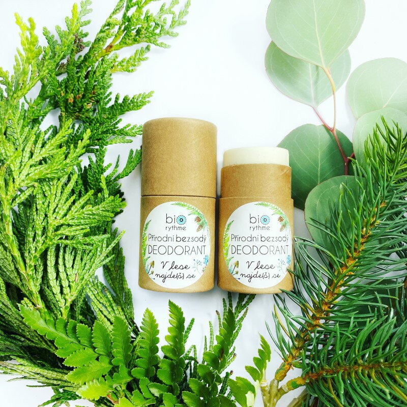 BIORYTHME 100% přírodní BEZSODÝ deodorant V lese najdeš se - papírový obal (35g)