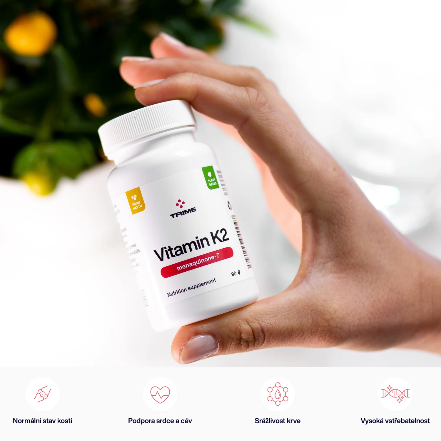 TRIME Vitamín K2 - 120 µg (90 kapslí)