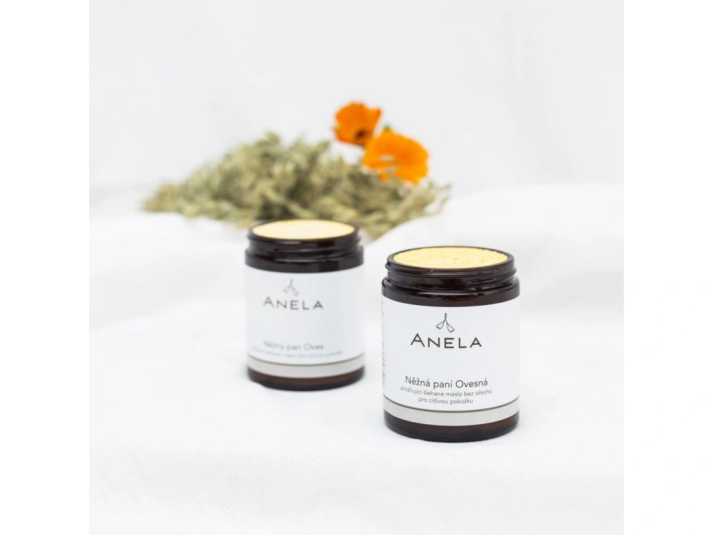 ANELA Něžná paní Ovesná - zklidňující šlehané máslo bez ořechů pro citlivou pokožku