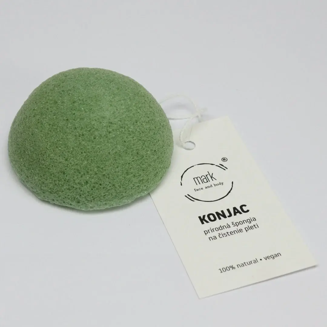 MARK konjac houba na obličej s extraktem ze zeleného čaje