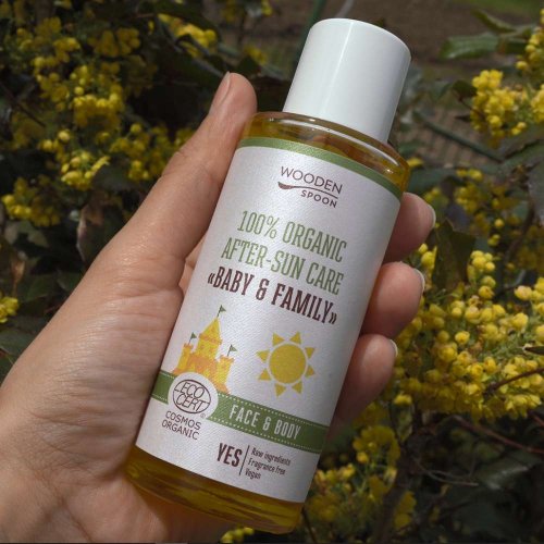 WOODEN SPOON Dětský organický olej po opalování Baby & Family (100ml)