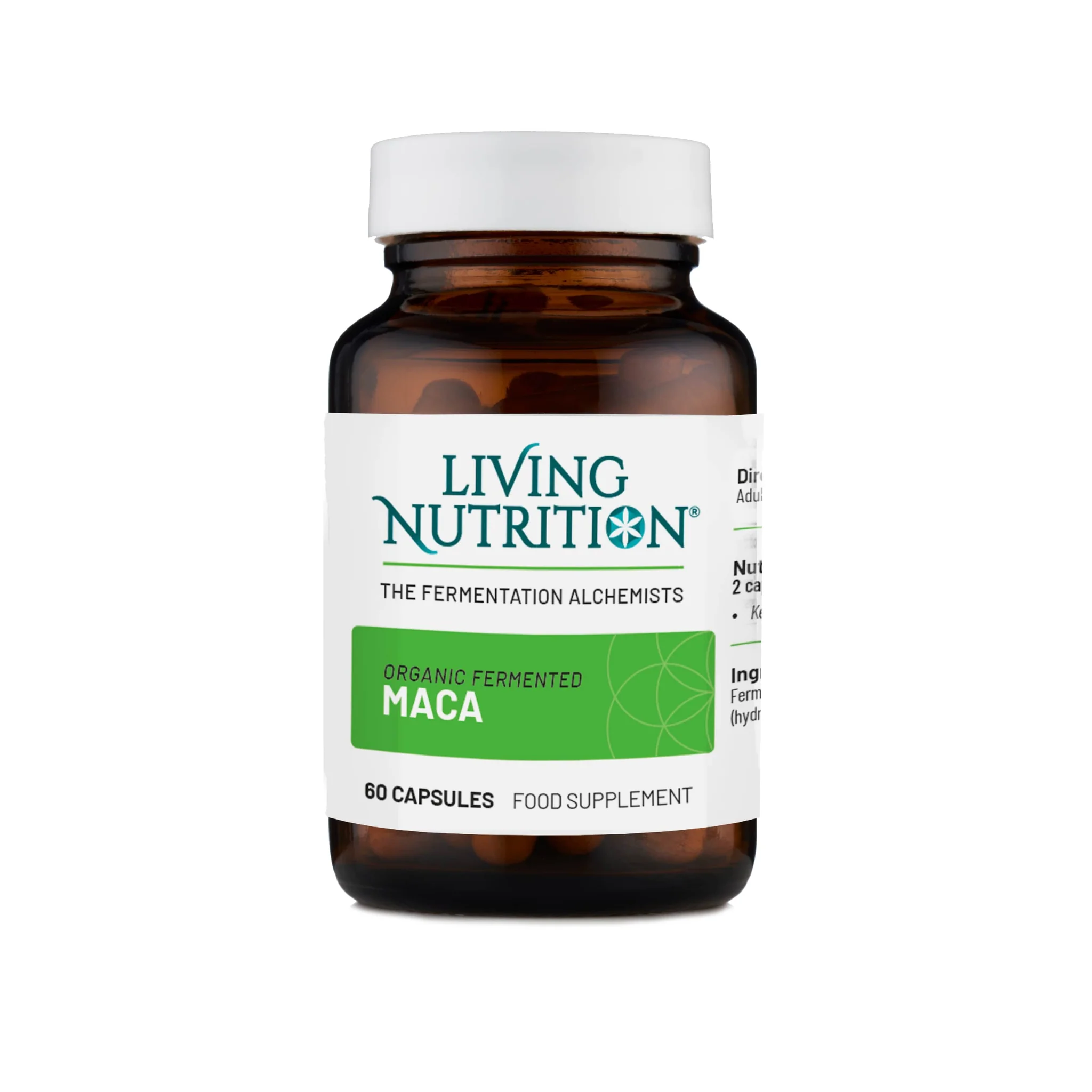 YOUR FLORA SYMBIOTICS SENSITIVE LIVING NUTRITION - Fermentovaná bio maca - hormonální podpora a vitalita (60 kapslí)