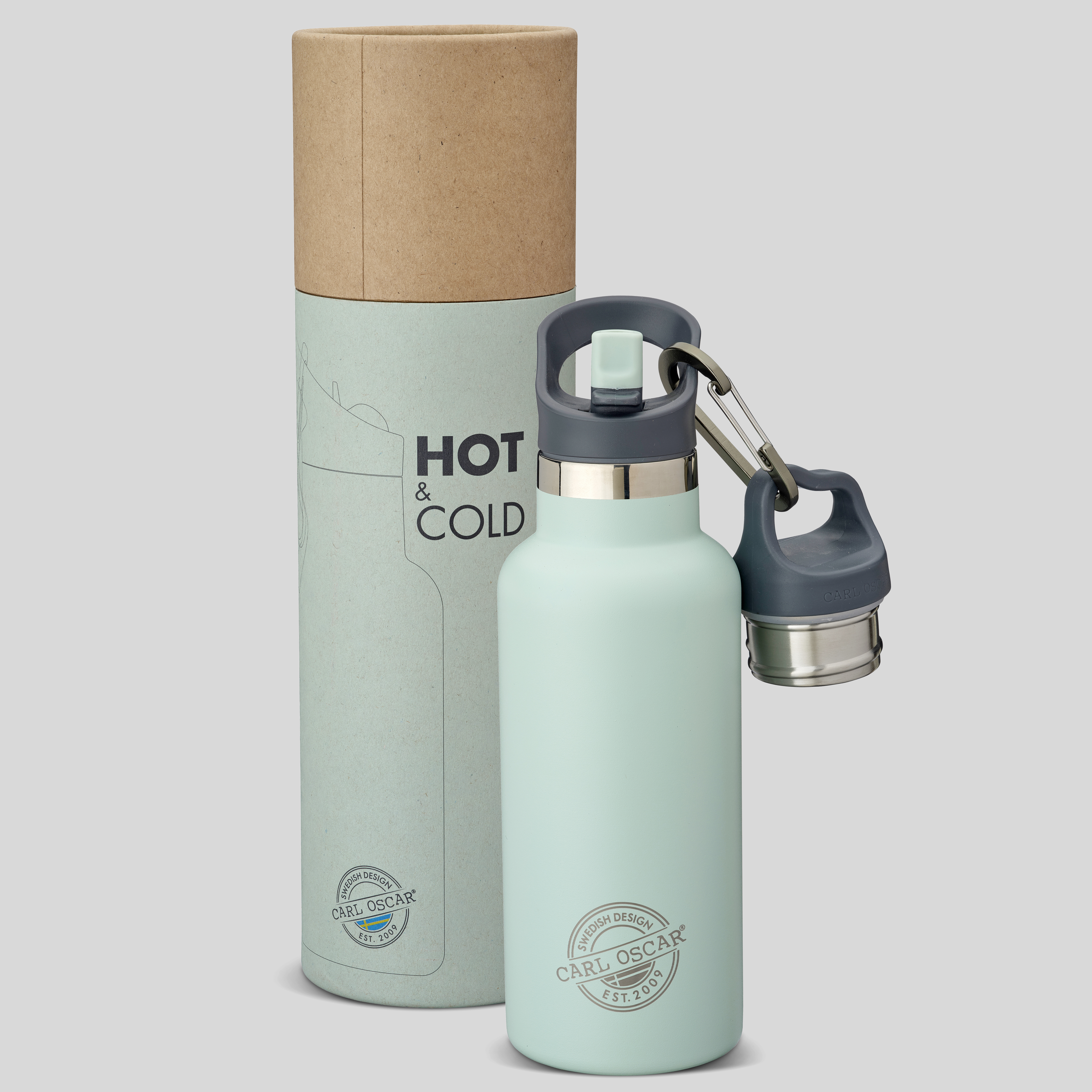 CARL OSCAR TEMPflask™ Nerezová Termoláhev 0,5l - mentolová