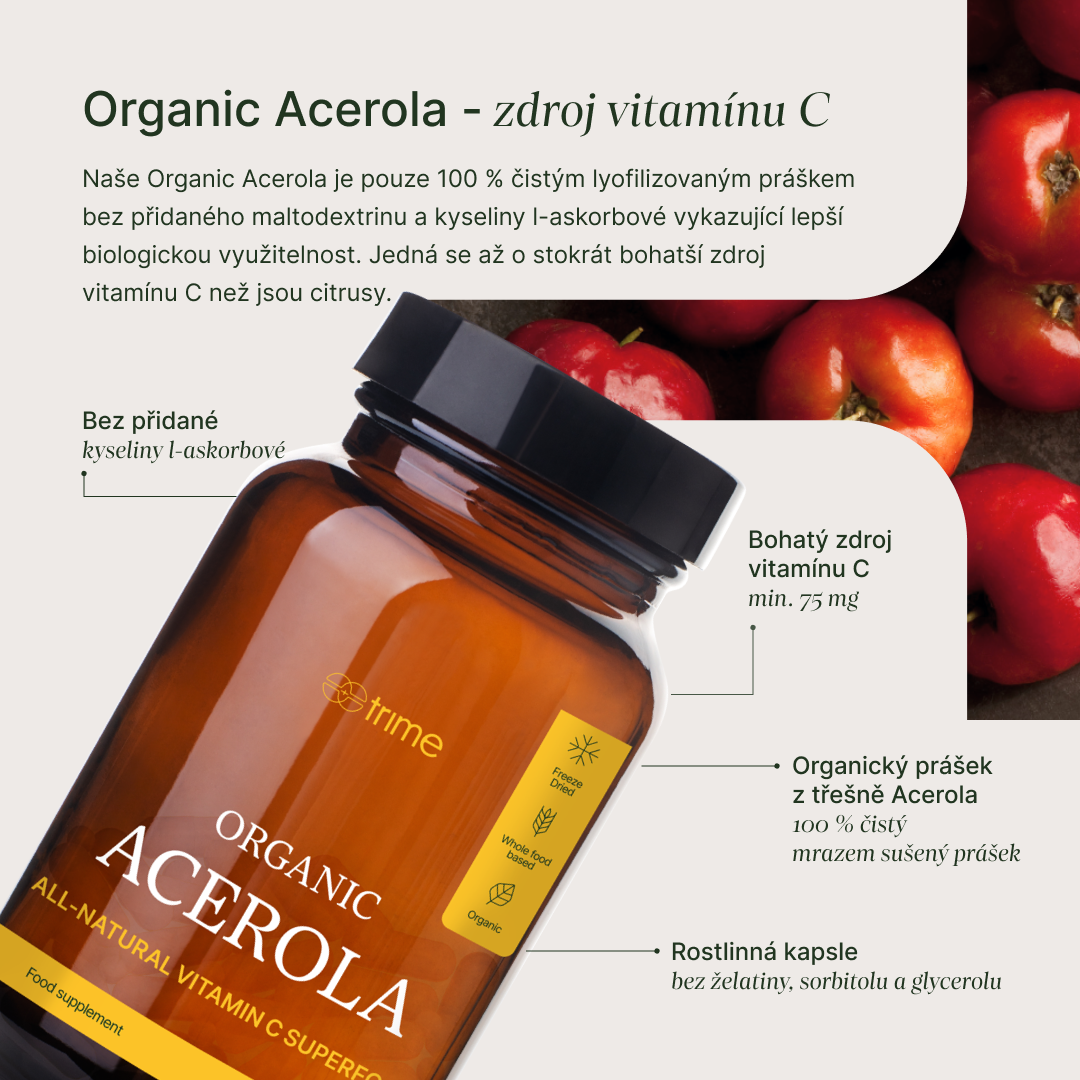 TRIME Organic Acerola (90kapslí)