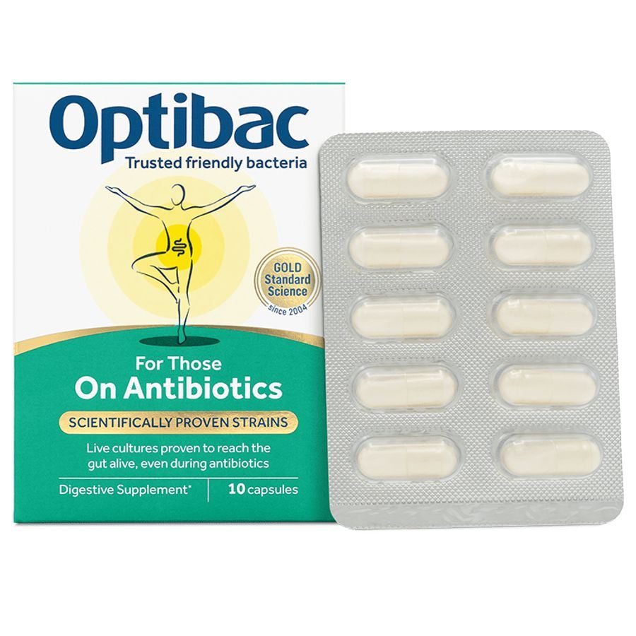 OPTIBAC On Antibiotics - Probiotika při antibiotikách (10 kapslí)