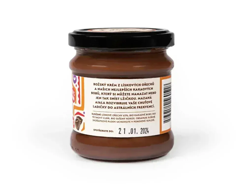 AJALA CHOCOLATE Mazaná Ajala 63% lískové oříšky (180g)