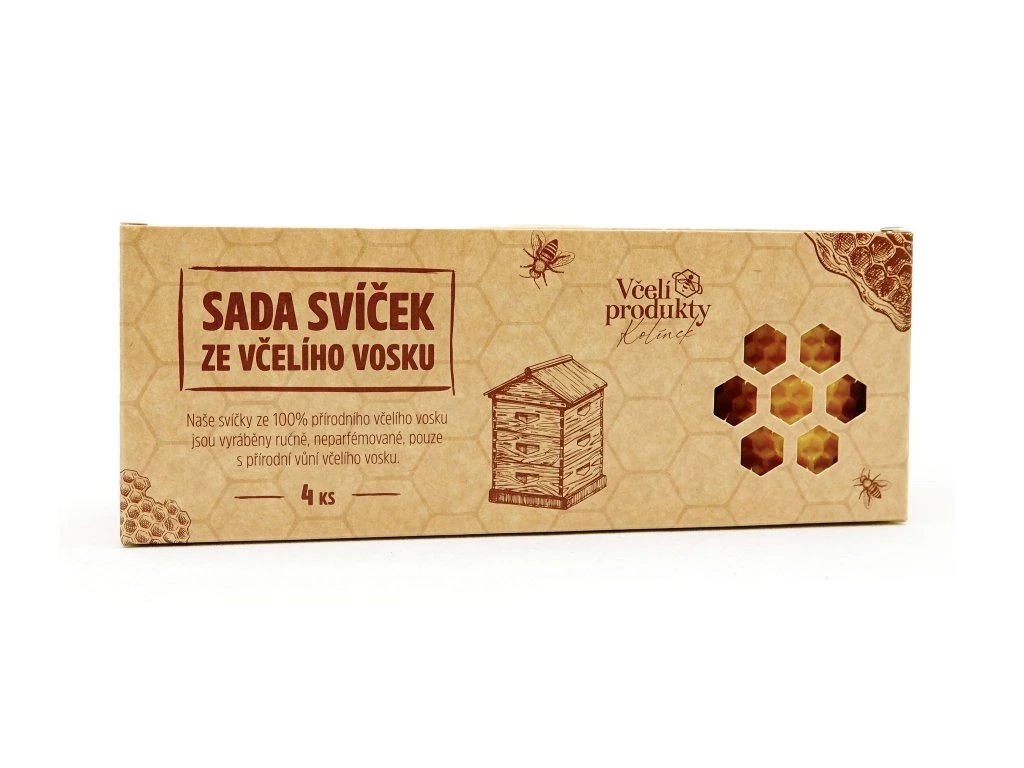 Sada adventních točených svíček (4,5x6,5cm)