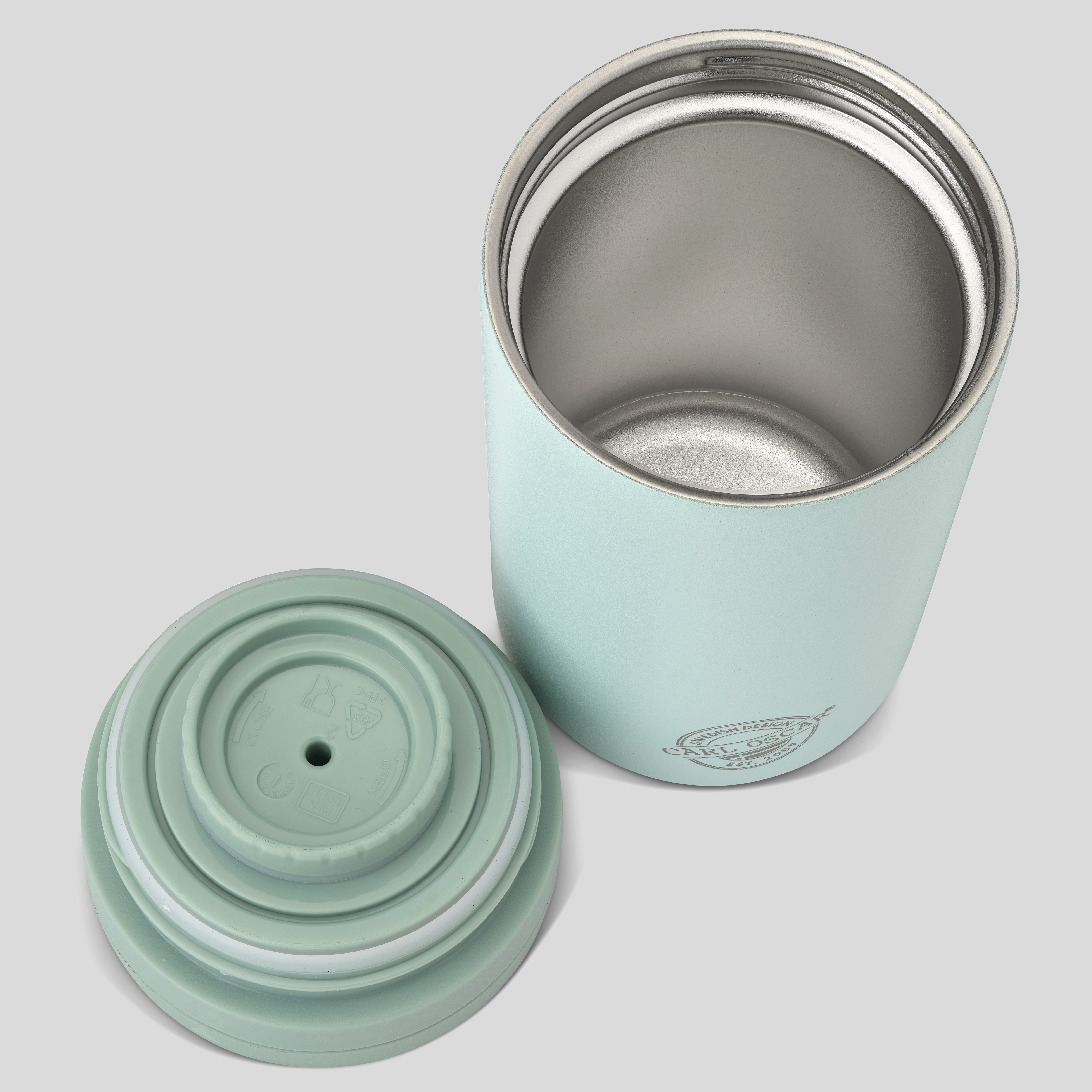 CARL OSCAR Twist n' Sip TEMPCup™ Nerezový termohrnek 0,35l mentolový