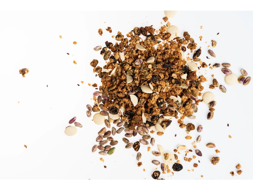 BrainMax Pure Pistachio & White Chocolate Granola, pistácie a bílá čokoláda BIO (400g)
