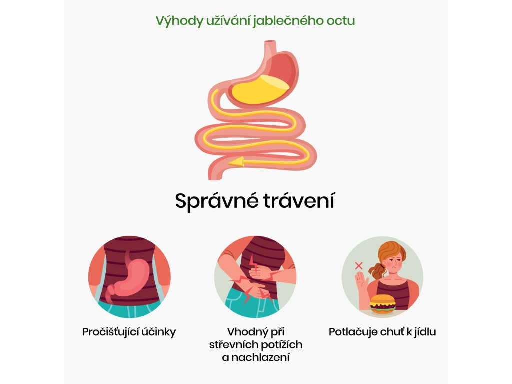 BrainMax Pure Apple Vinegar, Jablečný ocet BIO (500ml)
