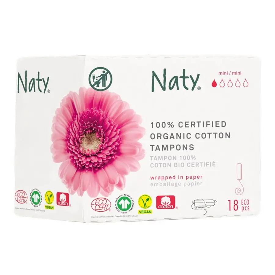 NATY Dámské ECO tampóny - MINI (18ks)