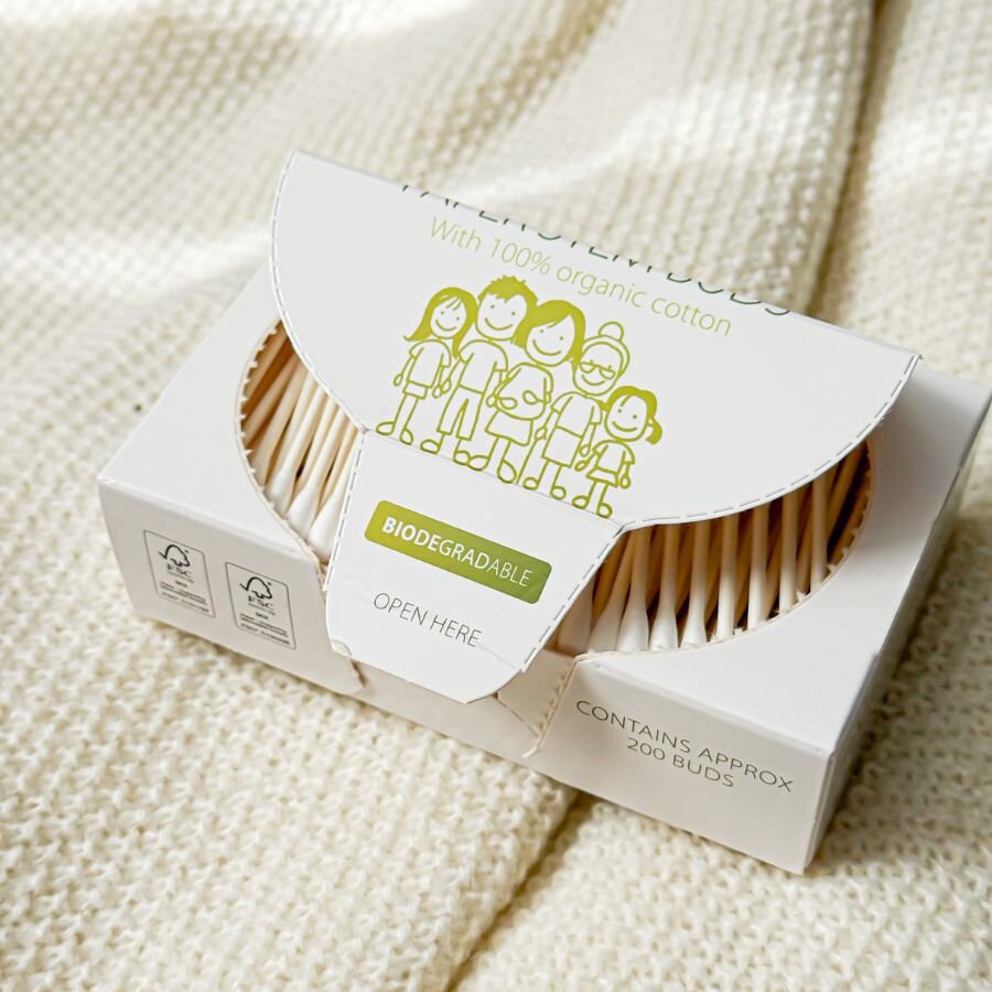 Organické vatové tyčinky Simply Gentle (200 ks)