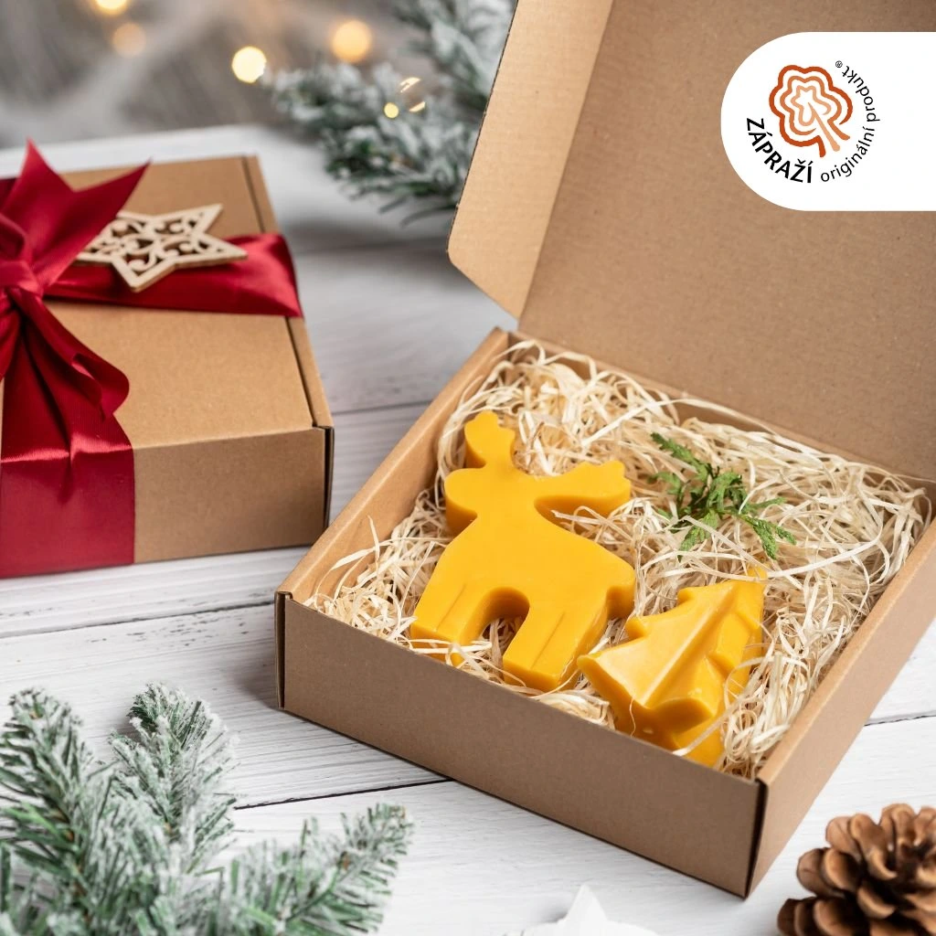 TVOJE SVÍČKA Dárková sada - Zimní žlutá