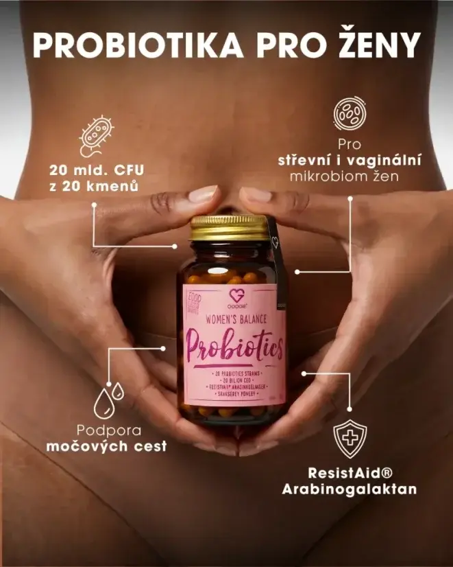GOODIE Probiotika pro ženy (30 kapslí) - Women's balance probiotics