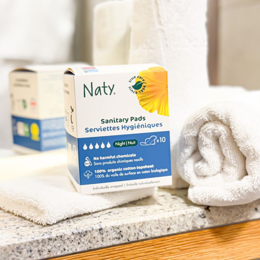 NATY Dámské ECO vložky - noční (10 ks)