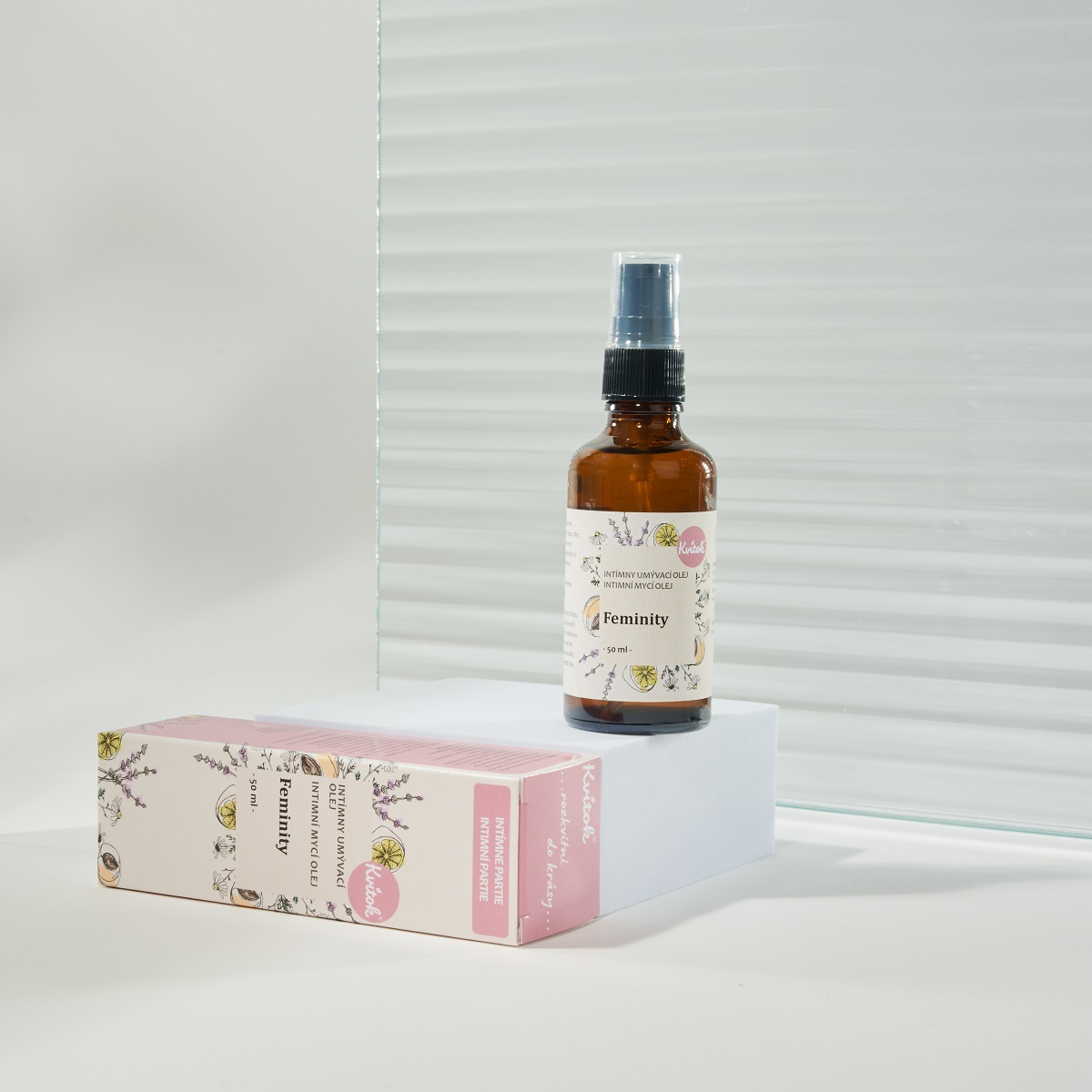 KVITOK Intimní mycí olej Feminity (50ml)