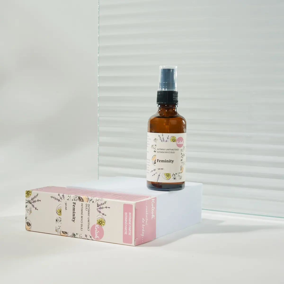 KVITOK Intimní mycí olej Feminity (50ml)