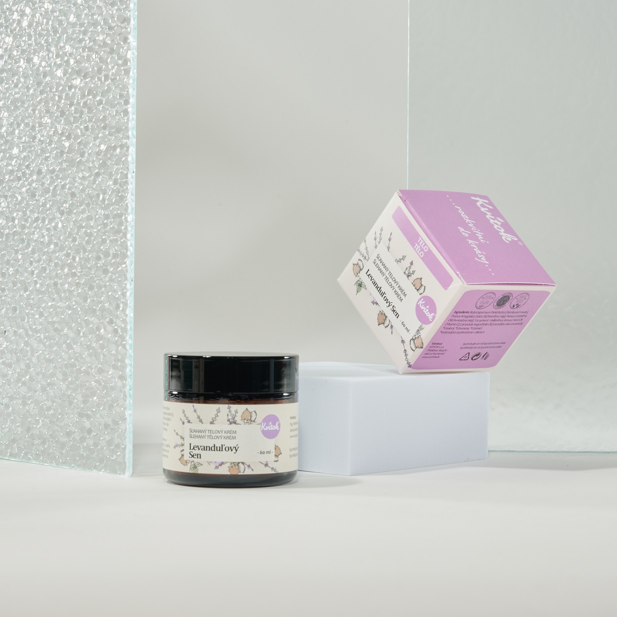 KVITOK Šlehaný tělový krém Levandulový sen (60ml)