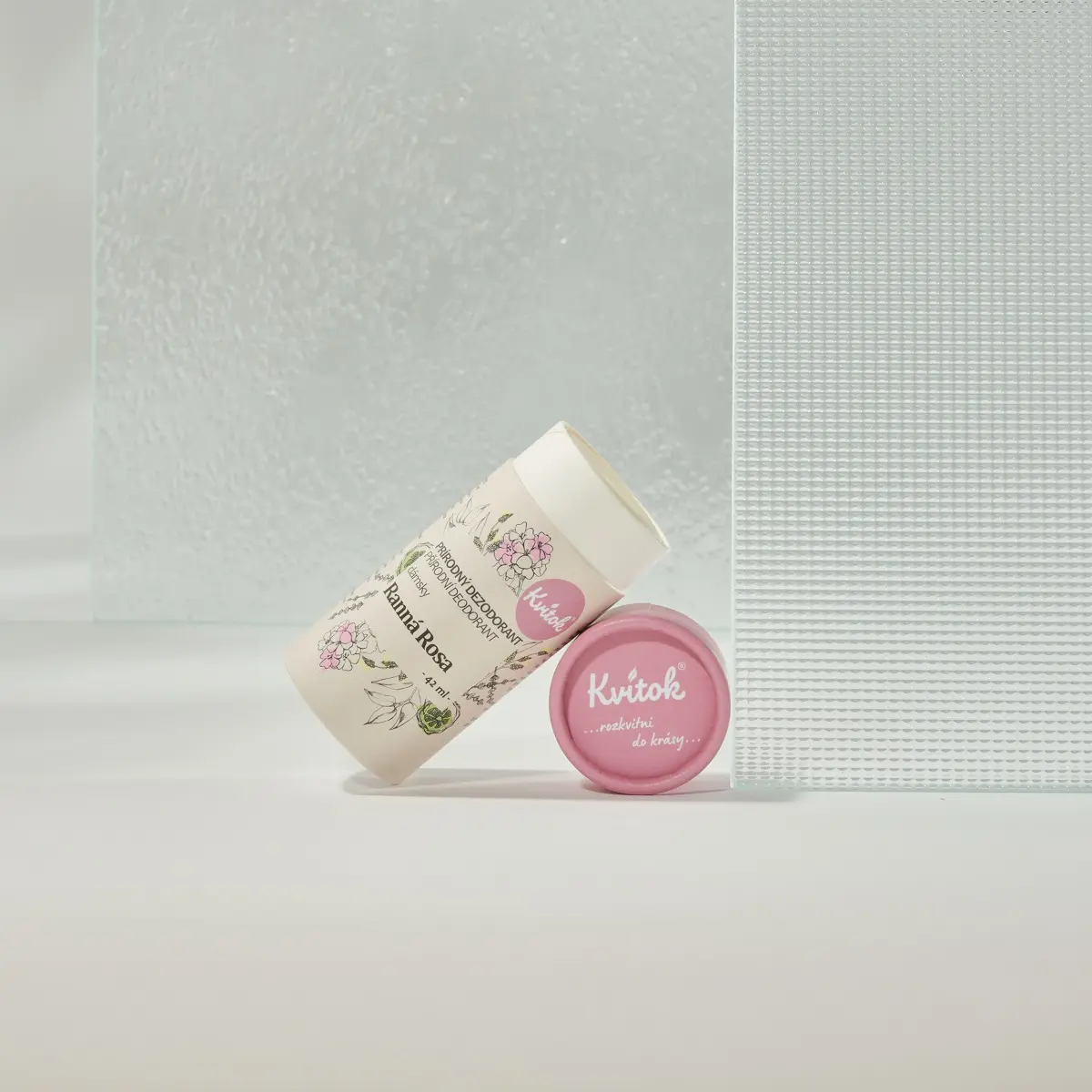 KVITOK Tuhý deodorant Ranní rosa - papírová tuba (45ml)