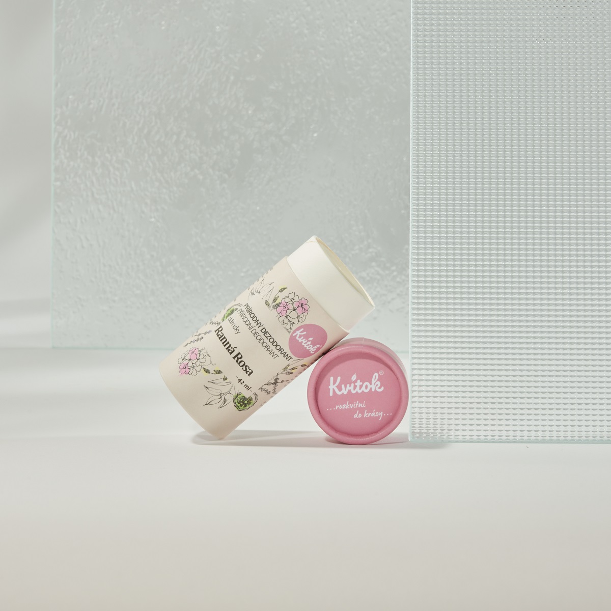 KVITOK Tuhý deodorant Ranní rosa - papírová tuba (45ml)