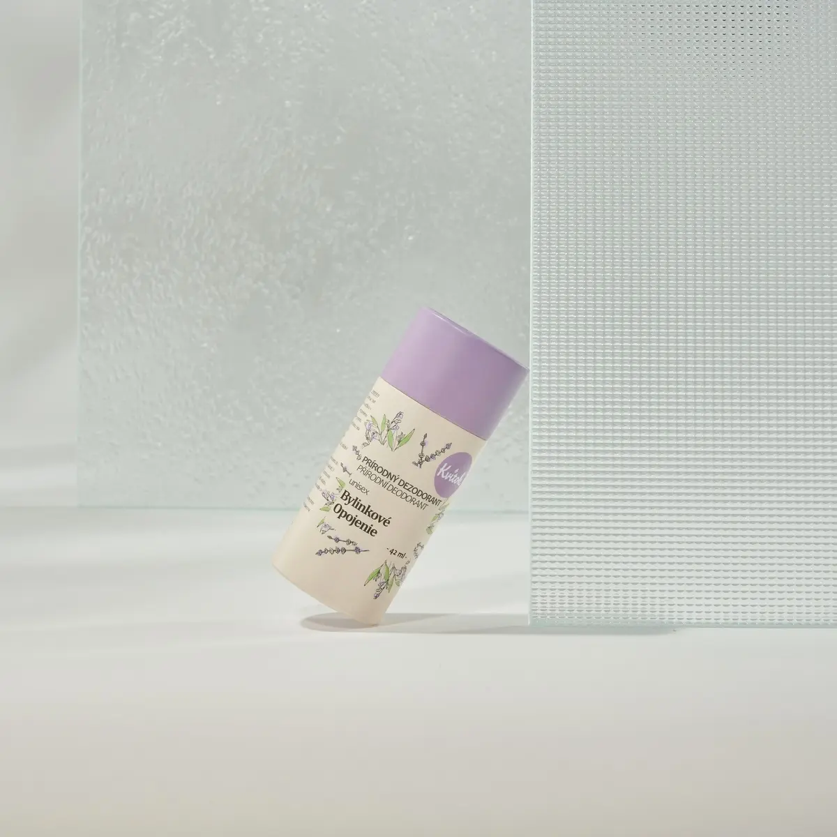 KVITOK Tuhý deodorant Bylinkové opojení - papírová tuba (45ml)
