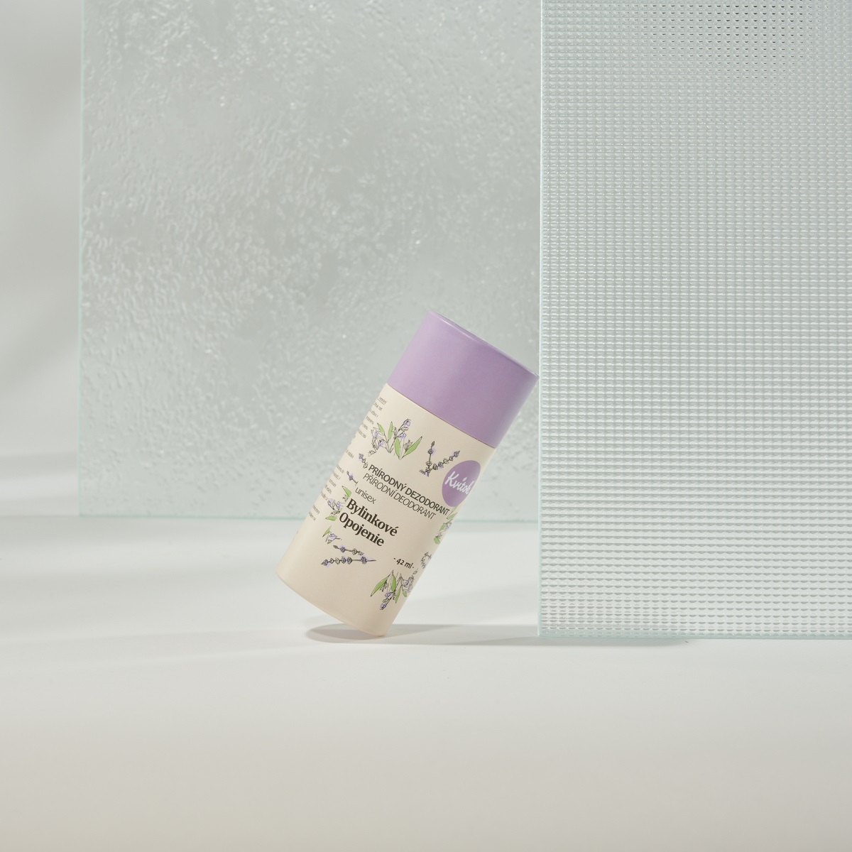 KVITOK Tuhý deodorant Bylinkové opojení - papírová tuba (45ml)