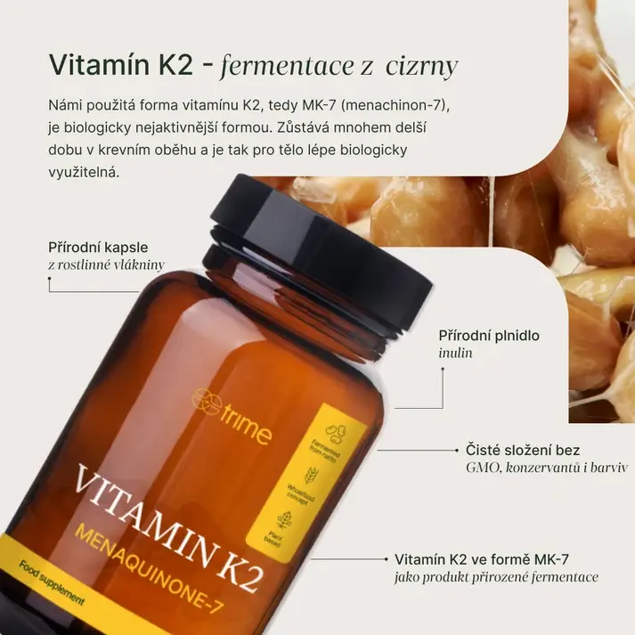 TRIME Vitamín K2 - 120 µg (90 kapslí)