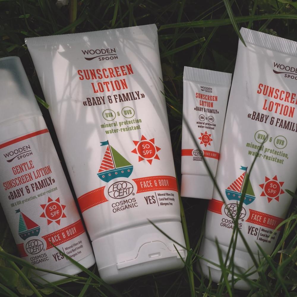 WOODEN SPOON Opalovací tělové mléko SPF 50