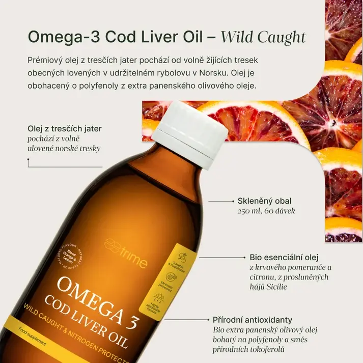 TRIME Omega-3 Cod Liver Oil (250ml)