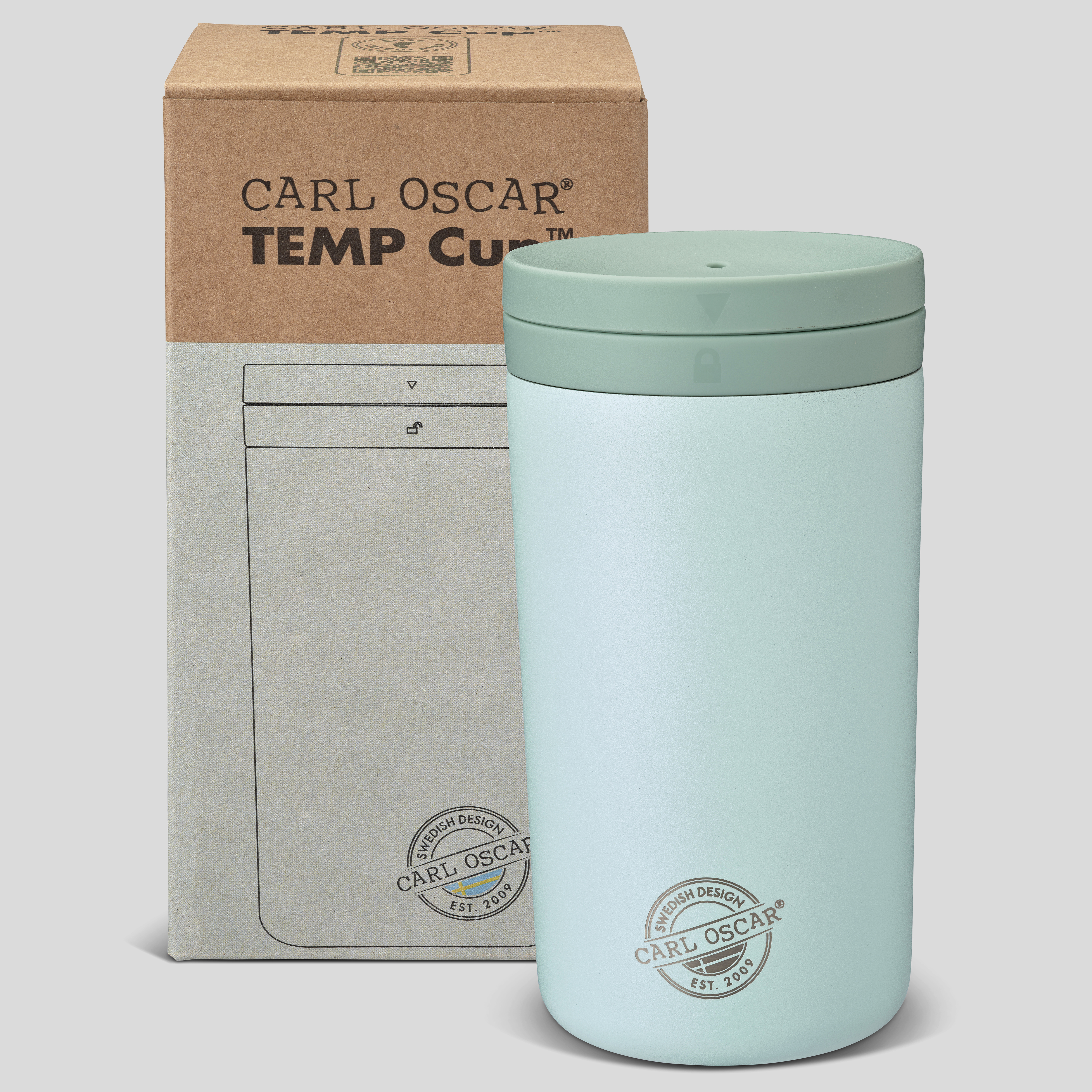 CARL OSCAR Twist n' Sip TEMPCup™ Nerezový termohrnek 0,35l mentolový