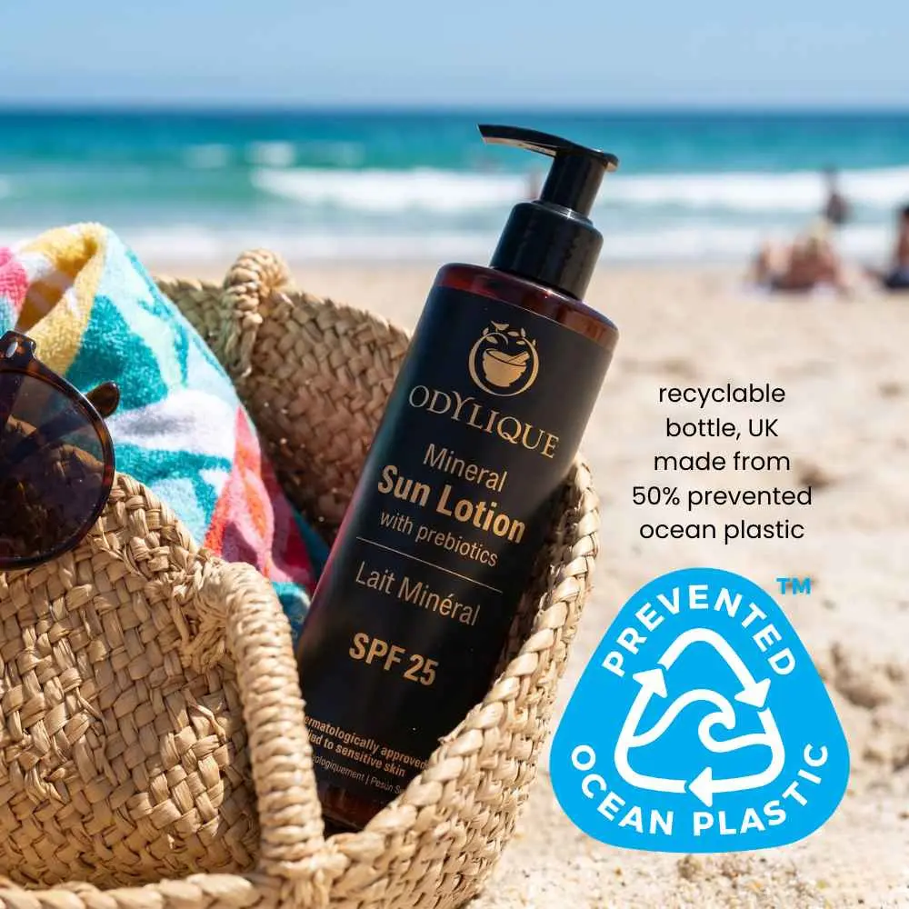 ODYLIQUE Minerální opalovací mléko SPF 25 s prebiotiky pro citlivou pokožku
