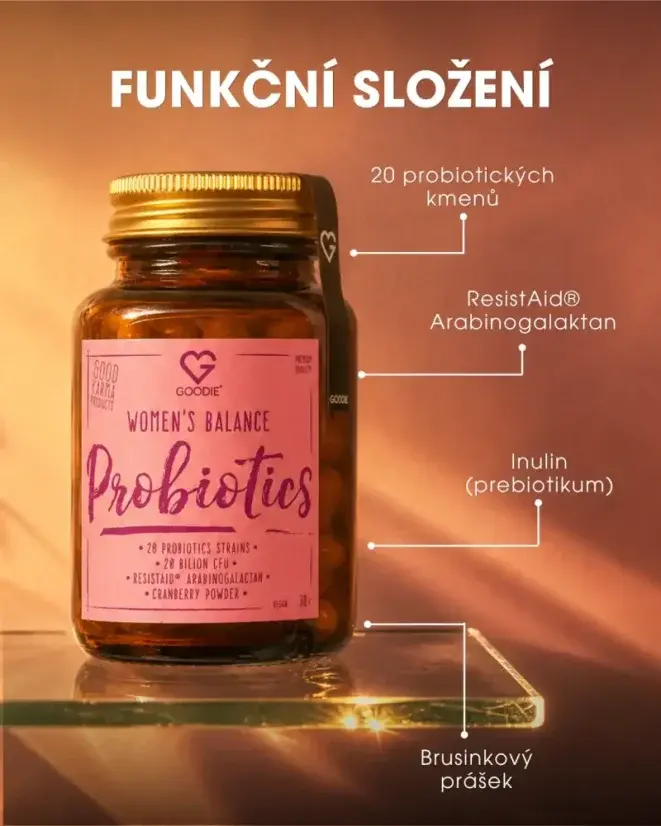 GOODIE Probiotika pro ženy (30 kapslí) - Women's balance probiotics