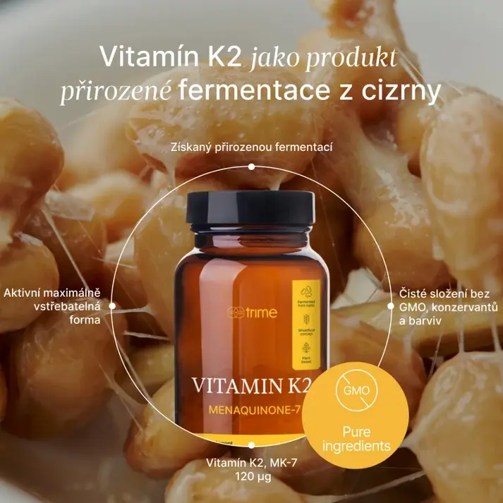TRIME Vitamín K2 - 120 µg (90 kapslí)
