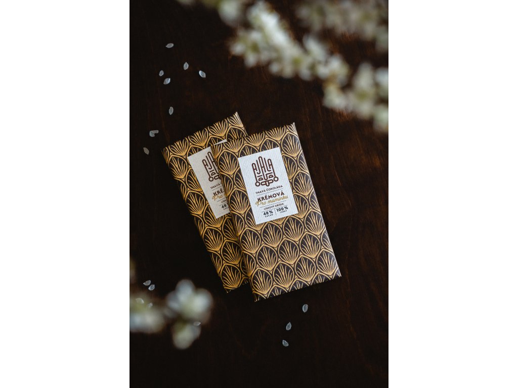 AJALA CHOCOLATE Nugátová - lískový oříšek 48% Cacao (45g)