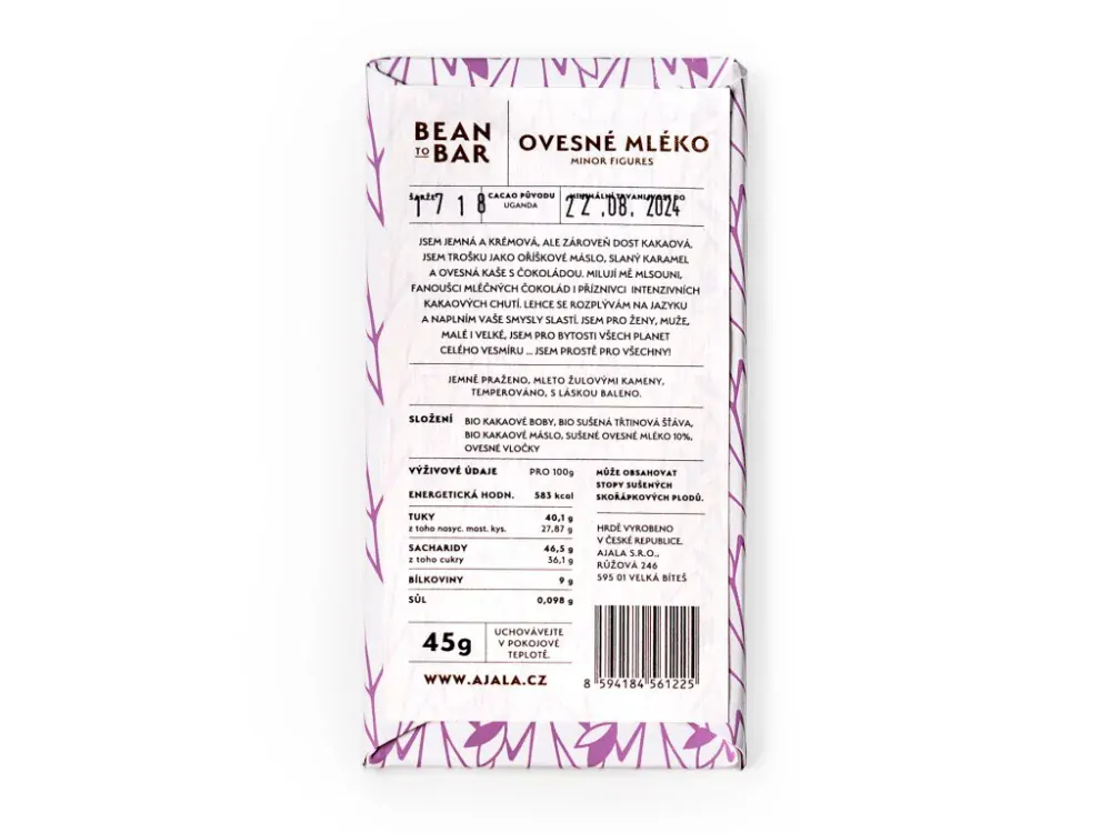 AJALA CHOCOLATE VEGAN Ovesné mléko (45g) 