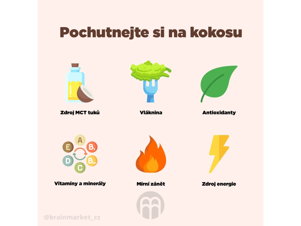 BrainMax Pure Kokosové mléko BIO prášek (250g)