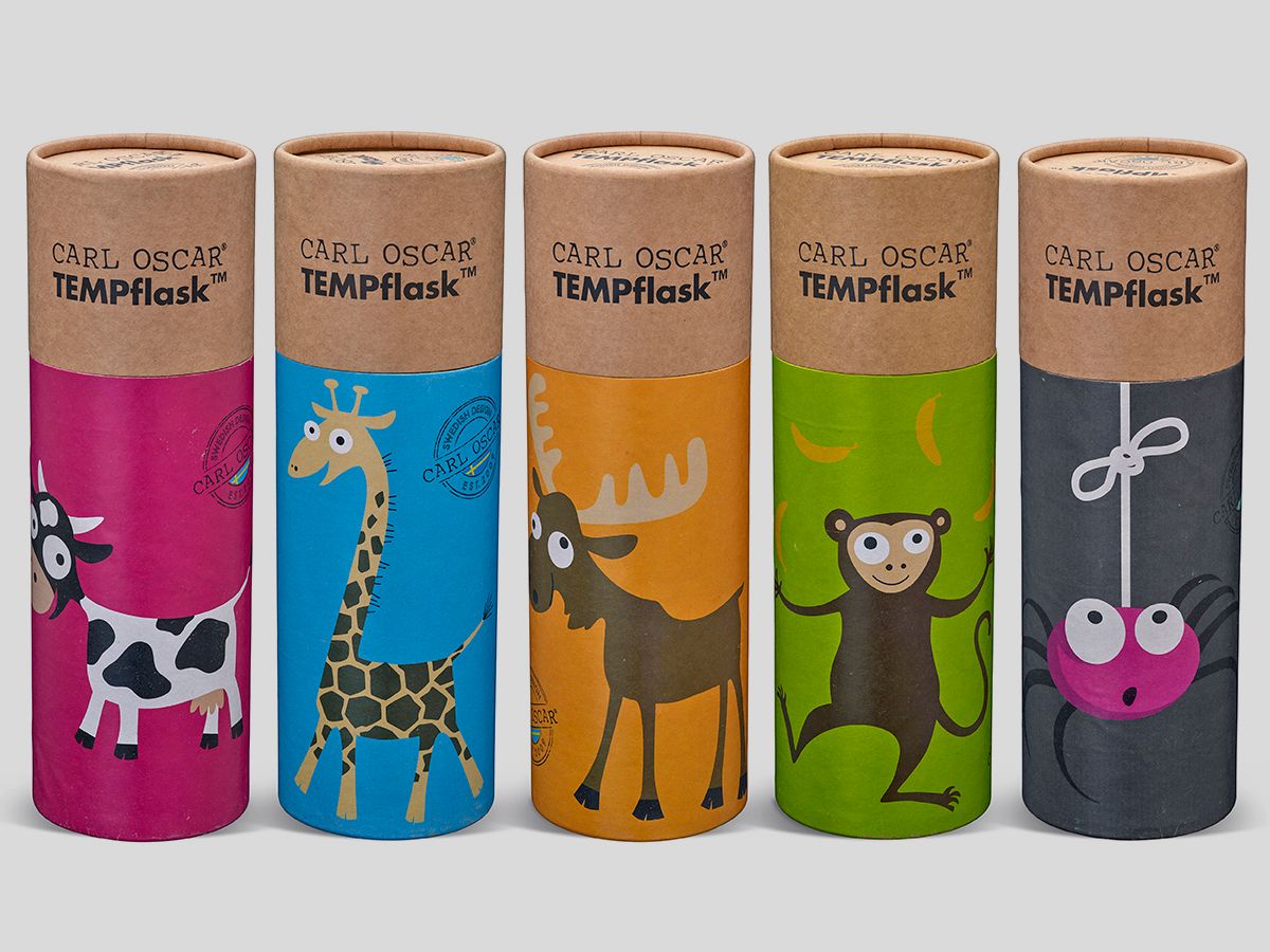 CARL OSCAR TEMPflask™ Dětská termoláhev 0,35 l - šedá