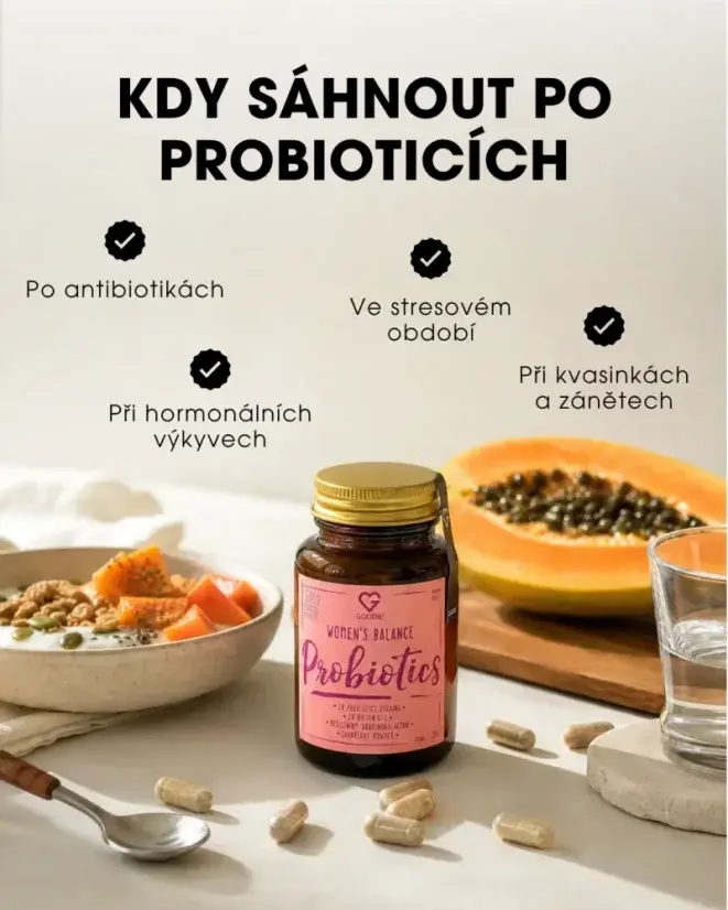 GOODIE Probiotika pro ženy (30 kapslí) - Women's balance probiotics