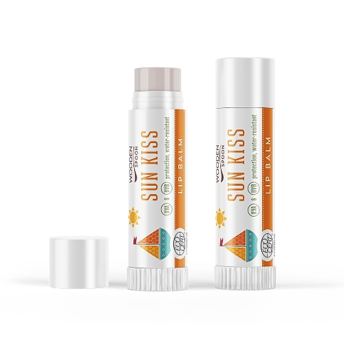 WOODEN SPOON Opalovací balzám na rty SUN KISS (4,3ml)
