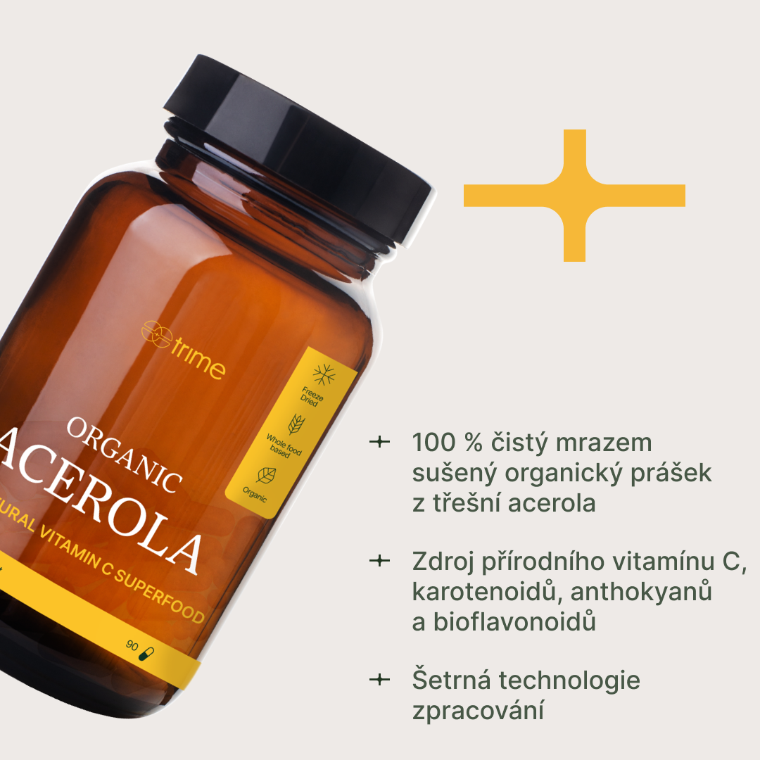 TRIME Organic Acerola (90kapslí)