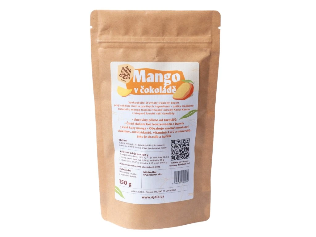 AJALA CHOCOLATE Mango v čokoládě (150g)